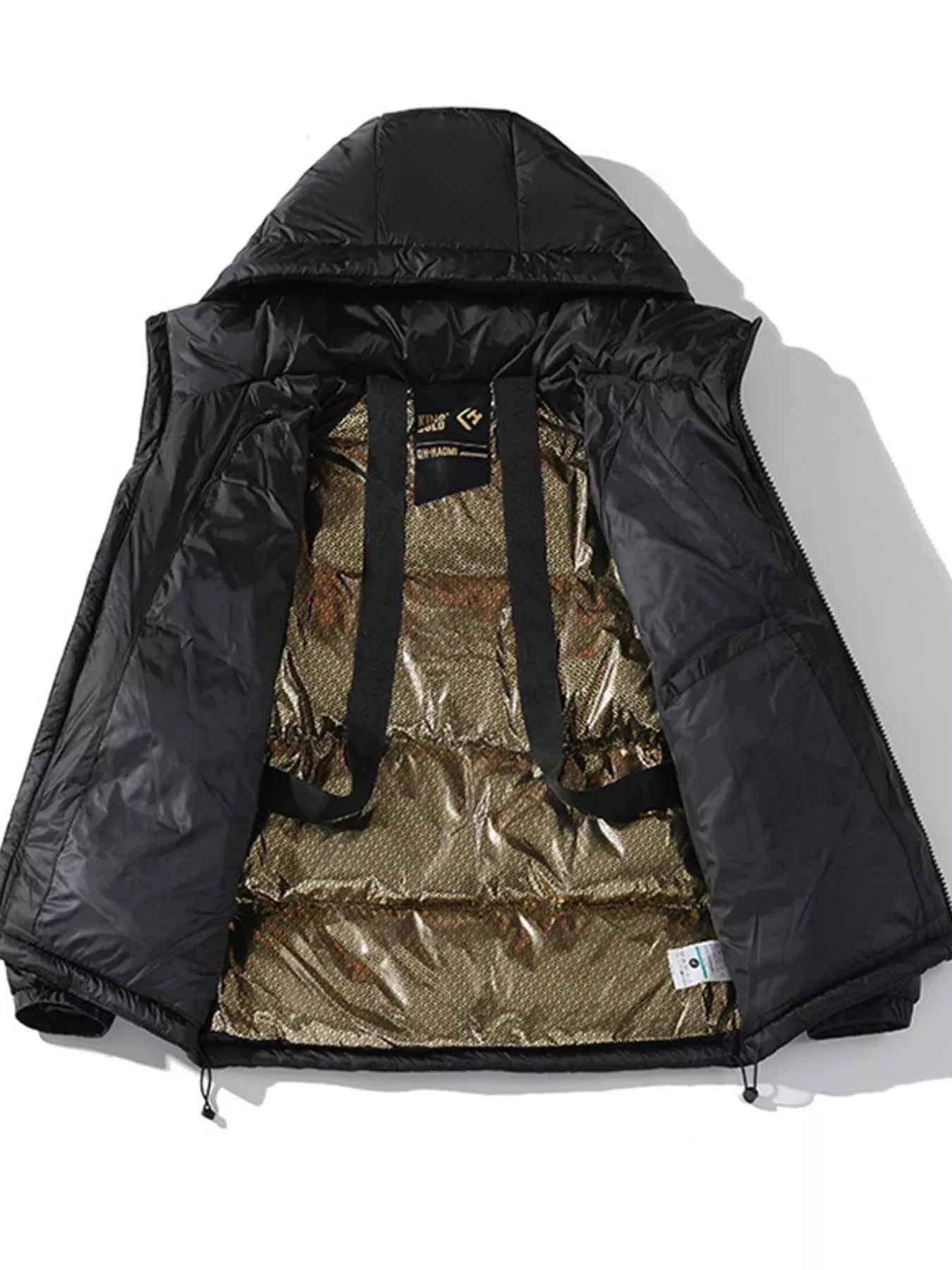 LIGHTWEIGHT PADDED HOODED JACKET – PLUS FIT