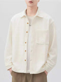 Men's Plus Size Button Up Long Sleeve Shirt